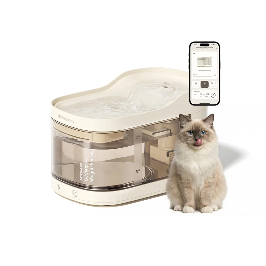 PetSnowy OilClear A.I weight-sensing fountain reference configuration